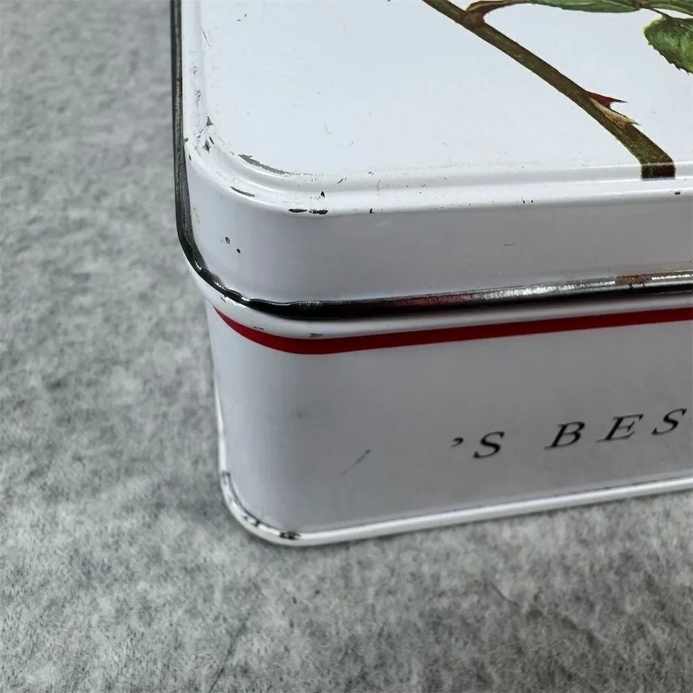 Kambly Trois Roses Vintage Floral Biscuit Tin Swiss Collectible 1985